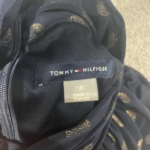 ‼️ Tommy Hilfiger Glitter-Dot Mock-Neck Dress - Size 4 - Picture 2 of 5